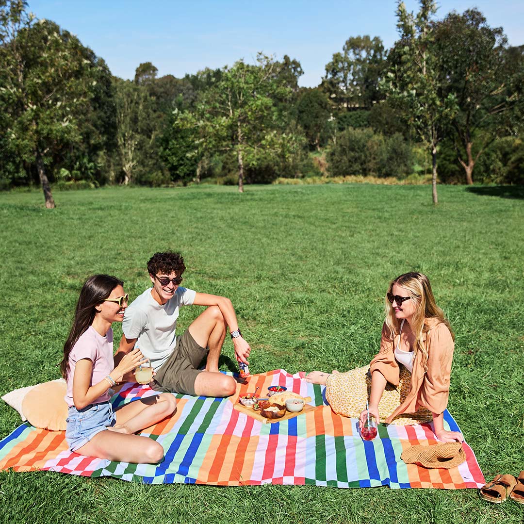 Dock & Bay Picnic Blanket - Sugar Sorbet-Blankets-Sugar Sorbet-Large | Natural Baby Shower