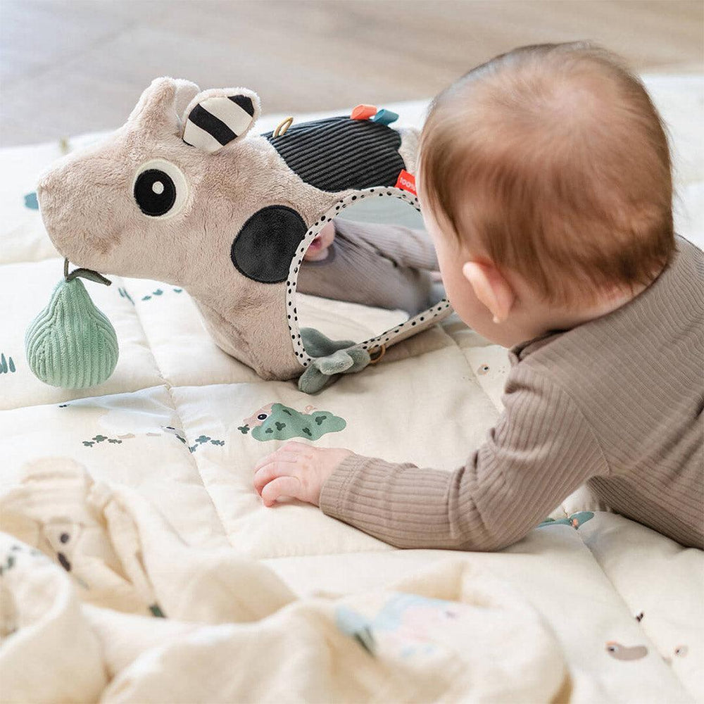 Done by Deer Activity Floor Mirror - Dotti Sand-Tummy Time Toys-Dotti Sand- | Natural Baby Shower