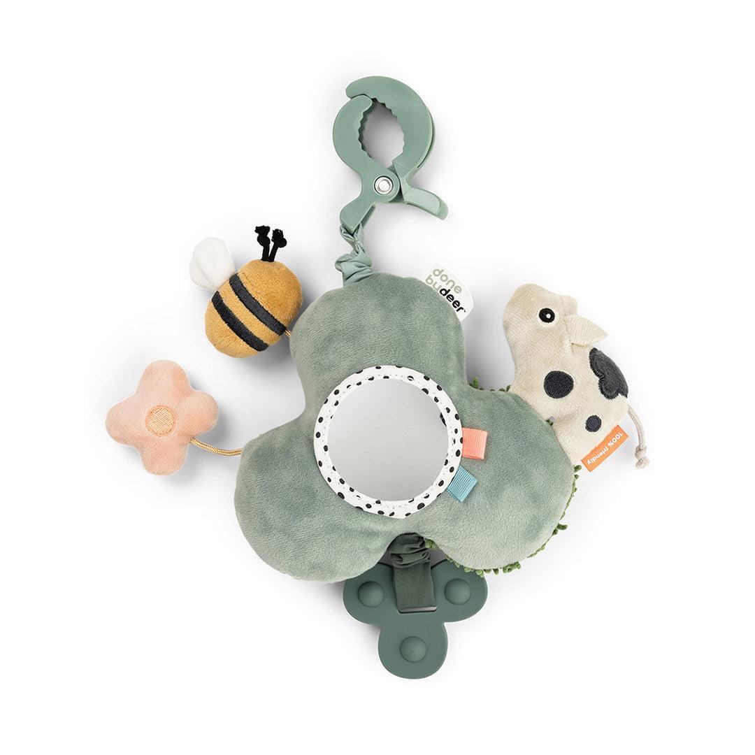 Done by Deer Activity Mirror with Clip - Tiny Farm-Baby Sensory-Tiny Farm- | Natural Baby Shower