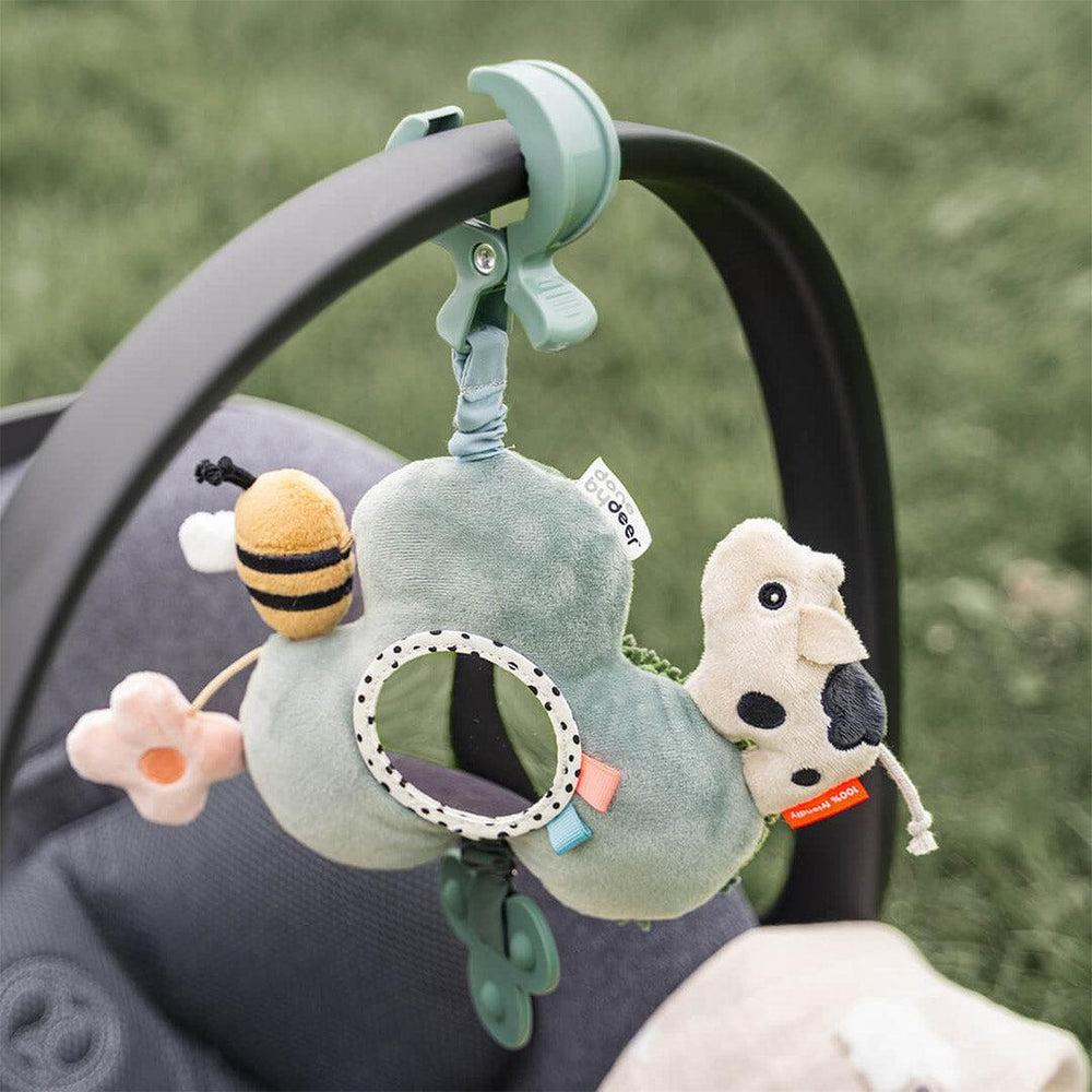 Done by Deer Activity Mirror with Clip - Tiny Farm-Baby Sensory-Tiny Farm- | Natural Baby Shower