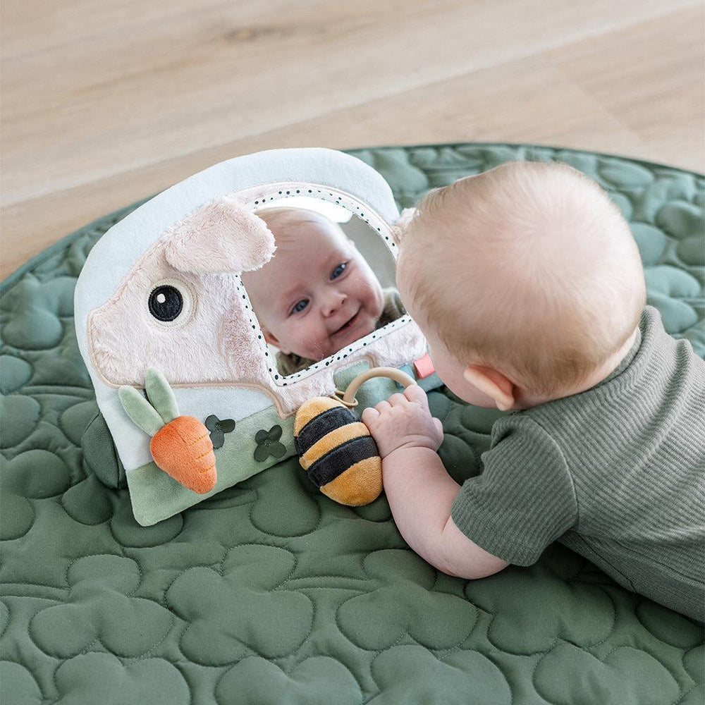 Done By Deer Activity Floor Mirror - Pigee Colour Mix-Tummy Time Toys-Pigee Colour Mix- | Natural Baby Shower