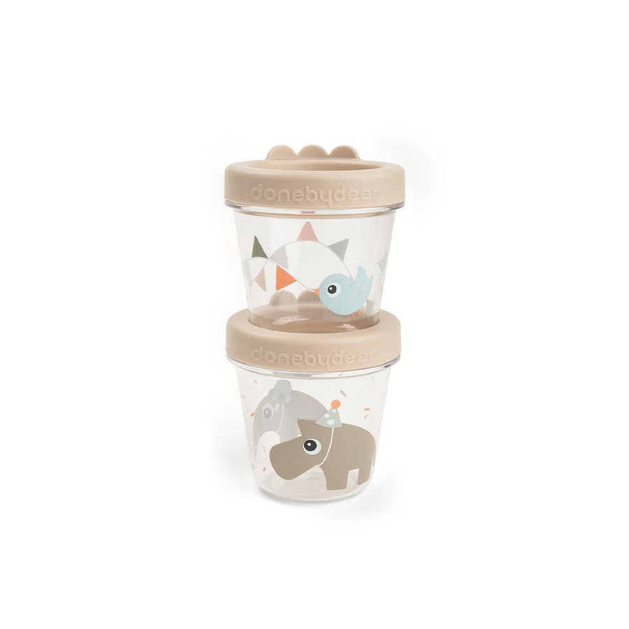 Done by Deer Baby Food Container 2 Pack - Celebration Sand-Food Storage-Celebration Sand- | Natural Baby Shower
