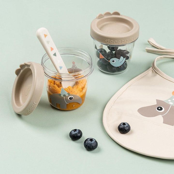 Done by Deer Baby Food Container 2 Pack - Celebration Sand-Food Storage-Celebration Sand- | Natural Baby Shower
