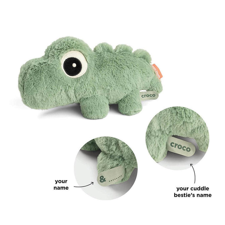 Done by Deer Cuddle Bestie - Croco Green-Soft Toys-Croco Green- | Natural Baby Shower