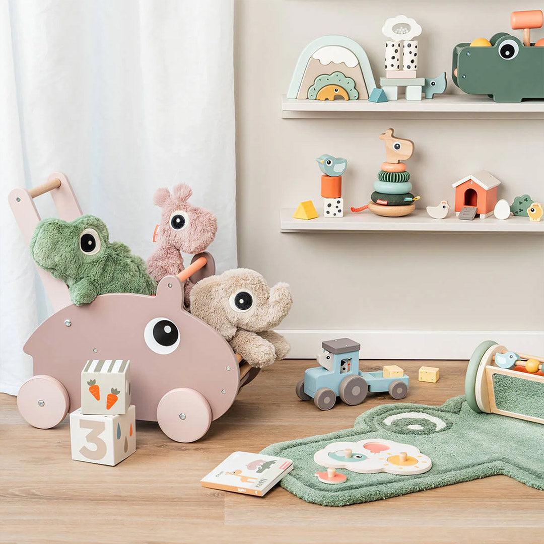 Done by Deer Cuddle Bestie - Croco Green-Soft Toys-Croco Green- | Natural Baby Shower