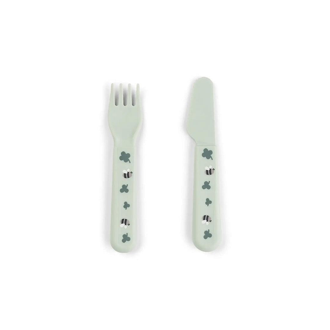 Done by Deer Foodie Dinner Set w/suction - Tiny Farm Green-Plates-Tiny Farm Green-One Size | Natural Baby Shower