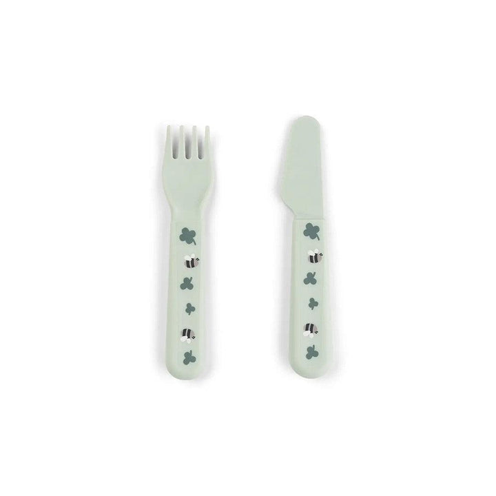Done by Deer Foodie Dinner Set w/suction - Tiny Farm Green-Plates-Tiny Farm Green-One Size | Natural Baby Shower
