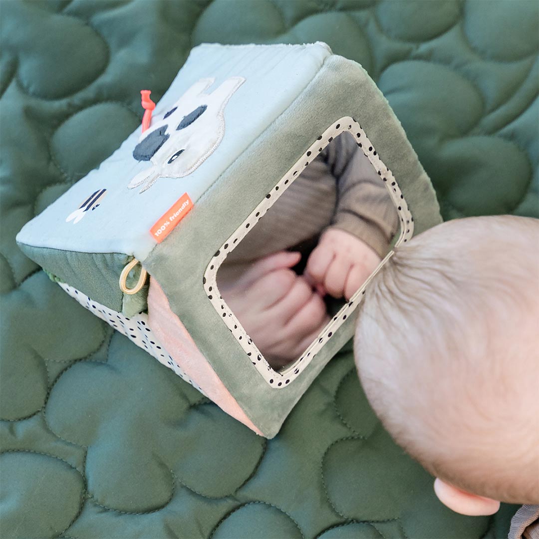 Done by Deer Fold-Out Sensory Mirror - Tiny Farm-Tummy Time Toys-Tiny Farm-One Size | Natural Baby Shower