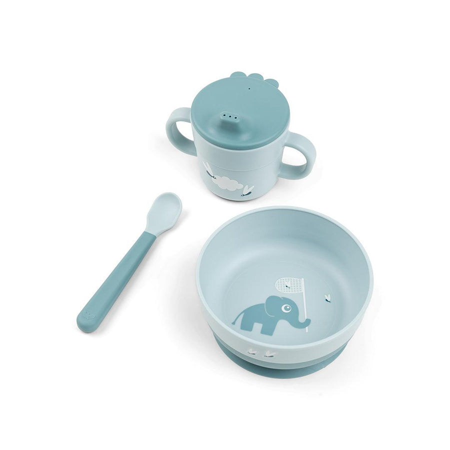 Done by Deer Foodie First Meal Set - Blue - Elphee-Feeding Sets-Elphee Blue- | Natural Baby Shower