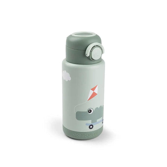 Done by Deer Insulated Bottle - Playground Green-Drinking Bottles-Playground Green-340ml | Natural Baby Shower