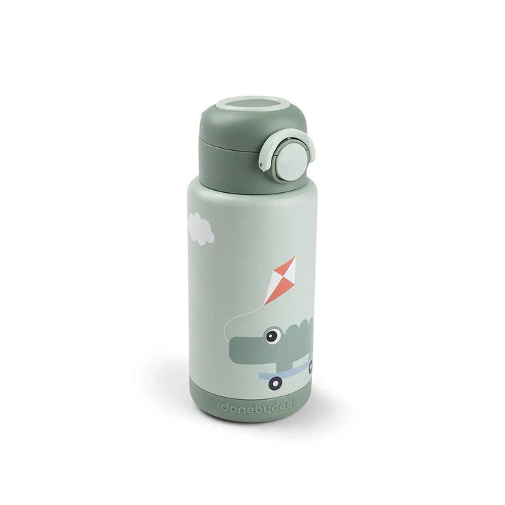 Done by Deer Insulated Bottle - Playground Green-Drinking Bottles-Playground Green-340ml | Natural Baby Shower