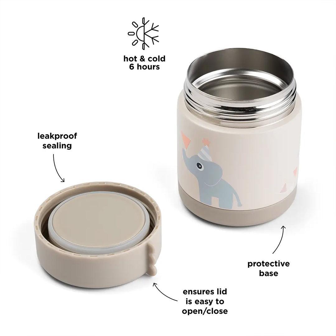 Done by Deer Insulated Food Jar - Celebration Sand-Food Storage-Celebration Sand-300ml | Natural Baby Shower