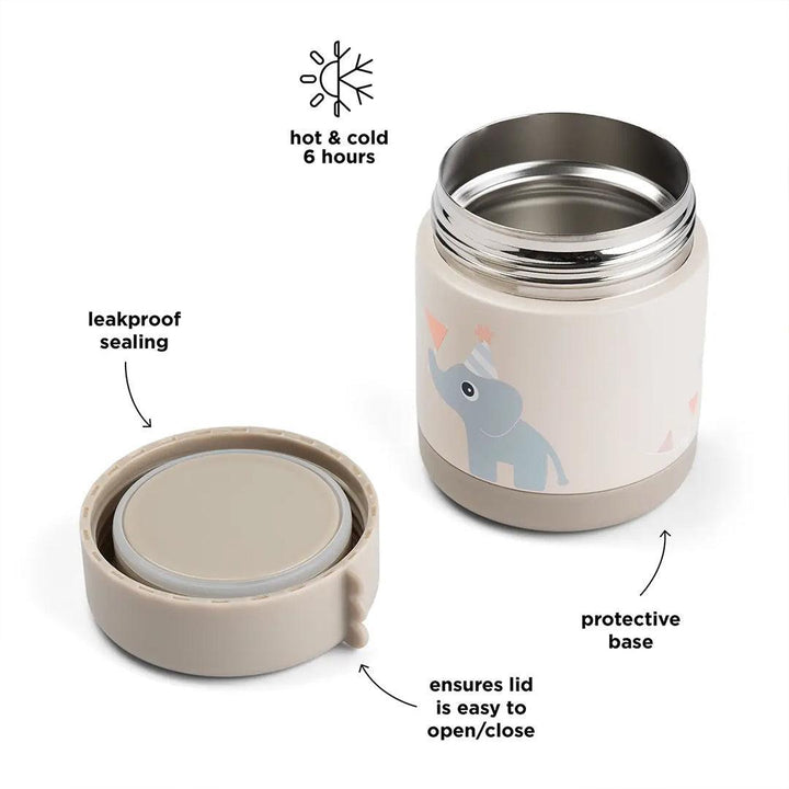 Done by Deer Insulated Food Jar - Celebration Sand-Food Storage-Celebration Sand-300ml | Natural Baby Shower