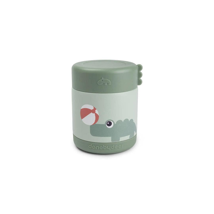 Done by Deer Insulated Food Jar - Playground Green-Food Storage-Playground Green-300ml | Natural Baby Shower