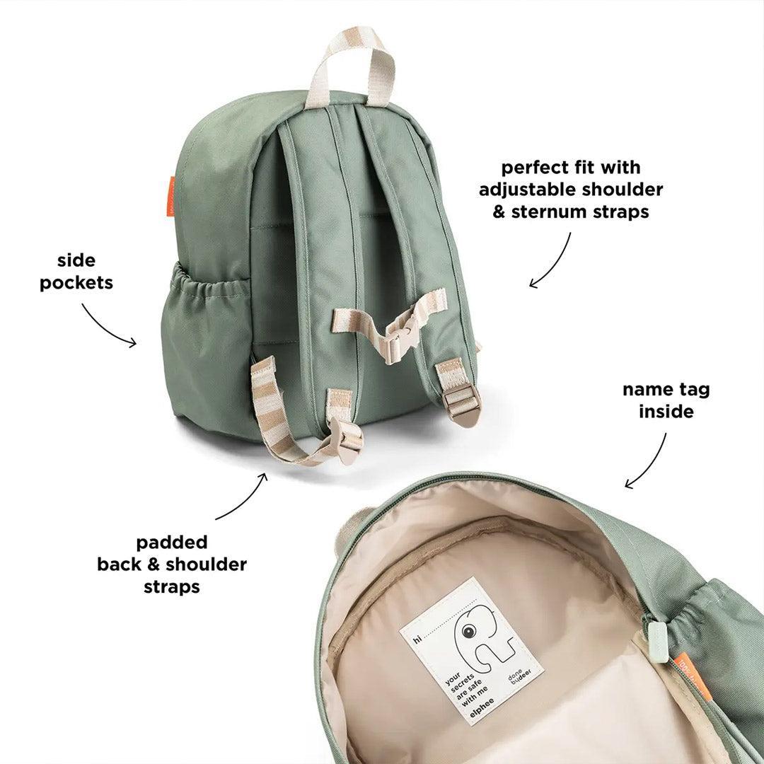 Done by Deer Kids Backpack - Playground Green-Children's Backpacks-Playground Green-One Size | Natural Baby Shower