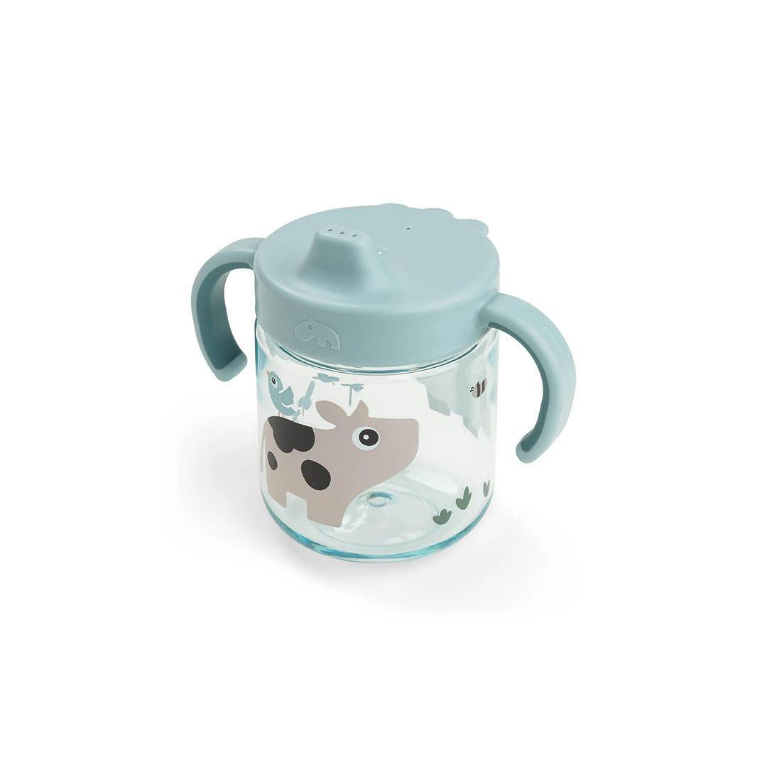 Done by Deer Learning Spout Cup - Tiny Farm Blue-Sippy Cups-Tiny Farm Blue- | Natural Baby Shower