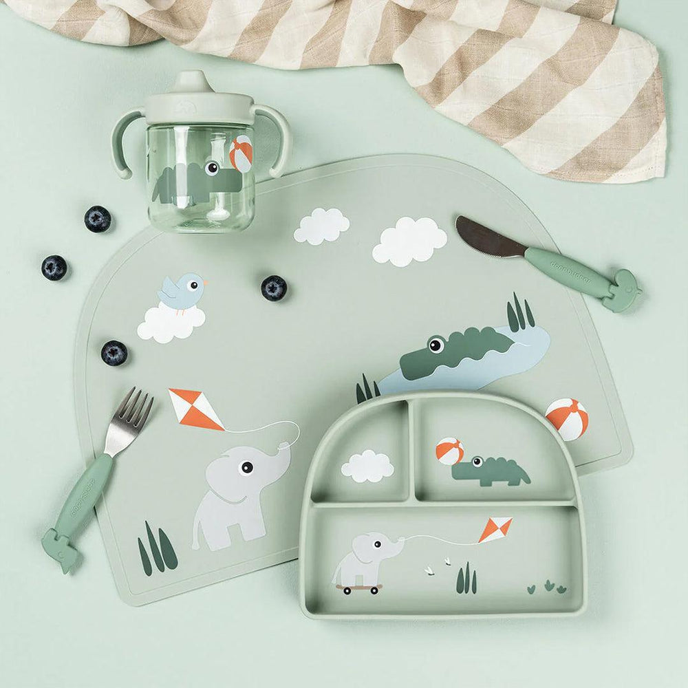 Done by Deer Learning Spout Cup - Playground Green-Sippy Cups-Playground Green- | Natural Baby Shower