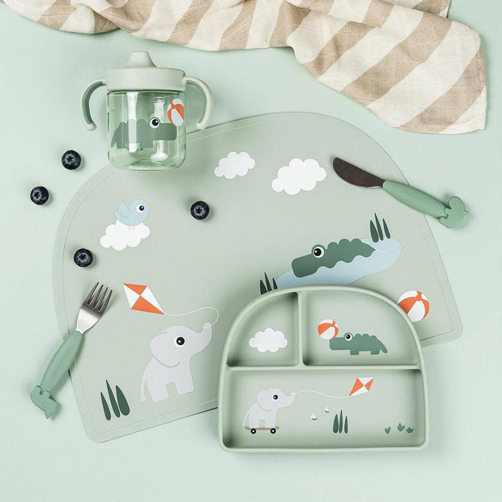 Done by Deer Learning Spout Cup - Playground Green-Sippy Cups-Playground Green- | Natural Baby Shower