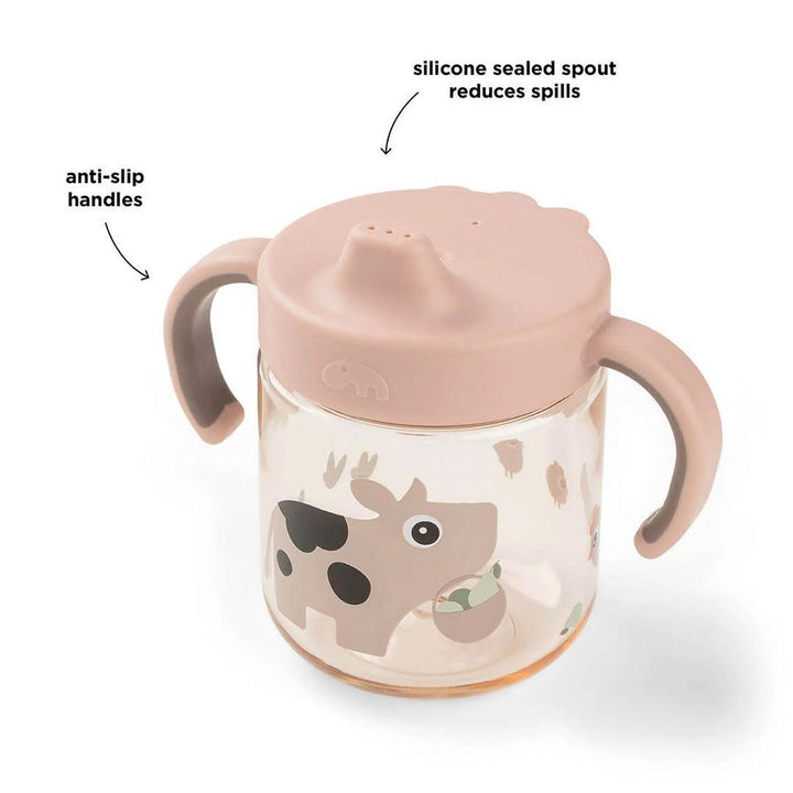 Done by Deer Learning Spout Cup - Tiny Farm Powder-Sippy Cups-Tiny Farm Powder- | Natural Baby Shower