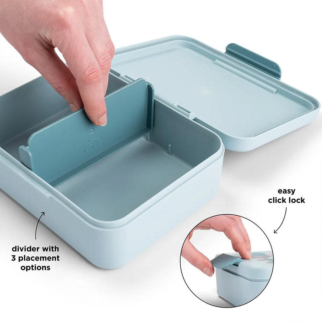 Done by Deer Lunch box w/divider - Tiny Farm Blue-Lunch Boxes-Tiny Farm Blue-One Size | Natural Baby Shower