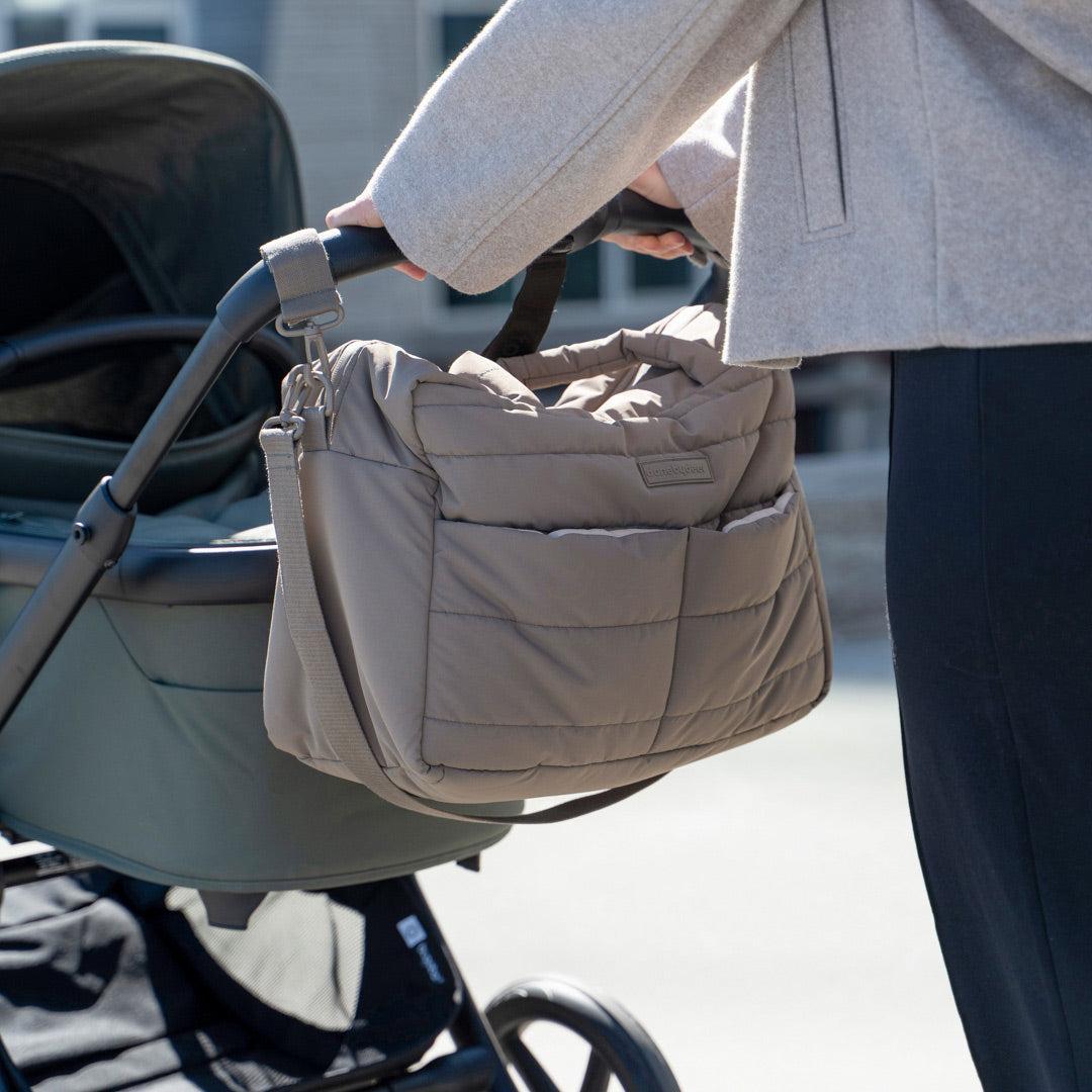 Done by Deer Quilted Changing Bag - Taupe-Changing Bags-Taupe- | Natural Baby Shower