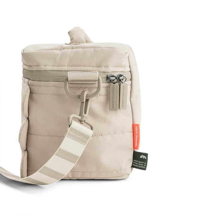 Done by Deer Quilted Insulated Bag - Croco Sand-Lunch Bags-Croco Sand- | Natural Baby Shower