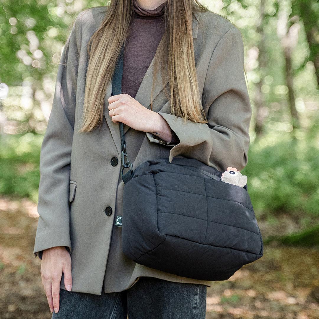 Done by Deer Quilted Stroller Bag - Black-Changing Bags-Black-One Size | Natural Baby Shower