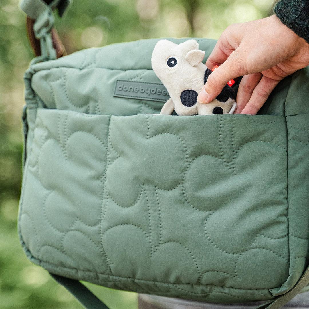 Done by Deer Quilted Stroller Bag - Green-Changing Bags-Green-One Size | Natural Baby Shower