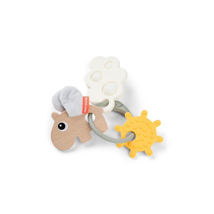Done by Deer Sensory Activity Ring - Colour mix - Happy Clouds-Pram Toys-Happy Clouds Colour Mix- | Natural Baby Shower