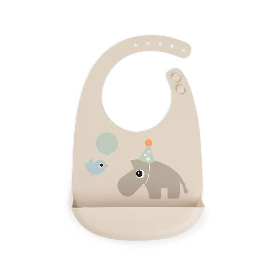 Done by Deer Silicone Bib - Celebration Sand-Bibs-Celebration Sand-0+ | Natural Baby Shower
