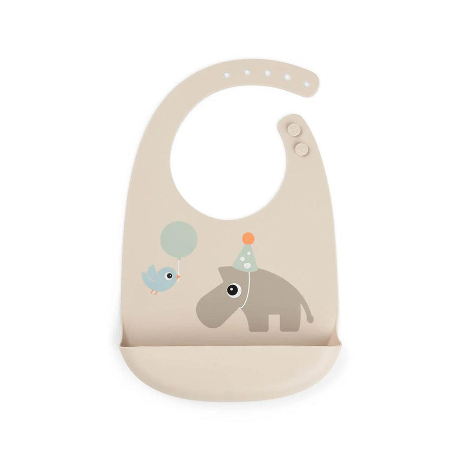 Done by Deer Silicone Bib - Celebration Sand-Bibs-Celebration Sand-0+ | Natural Baby Shower