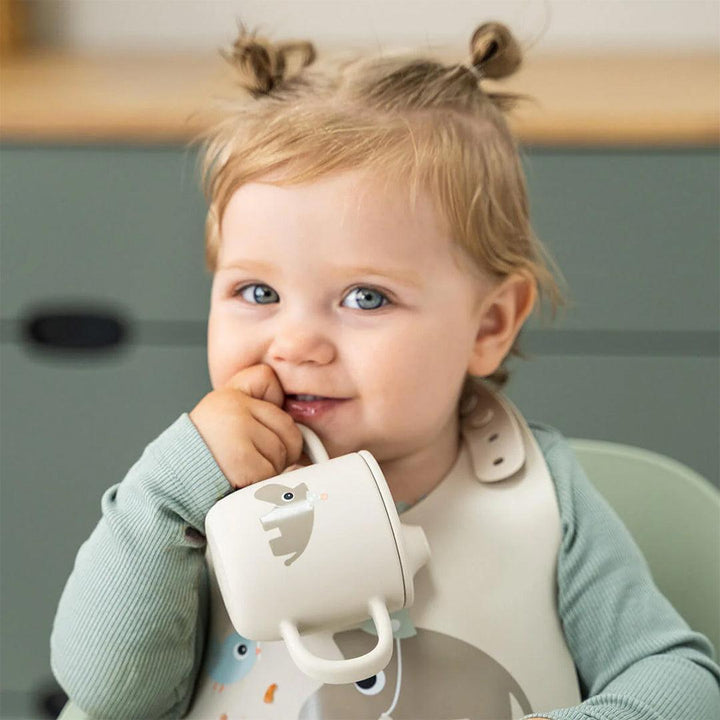 Done by Deer Silicone Bib - Celebration Sand-Bibs-Celebration Sand-0+ | Natural Baby Shower