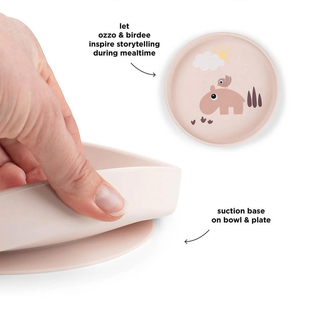 Done by Deer Silicone Stick & Stay Plate - Playground Powder-Plates-Playground Powder- | Natural Baby Shower