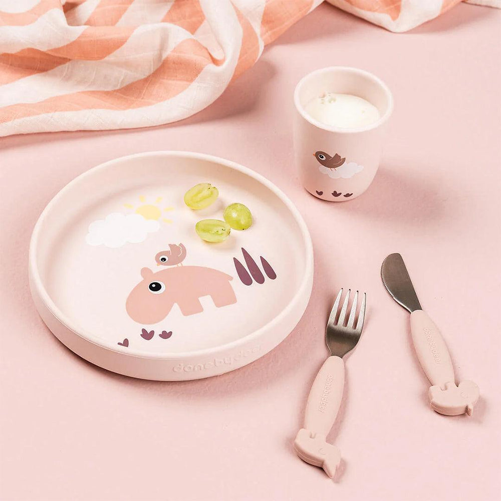Done by Deer Silicone Stick & Stay Plate - Playground Powder-Plates-Playground Powder- | Natural Baby Shower