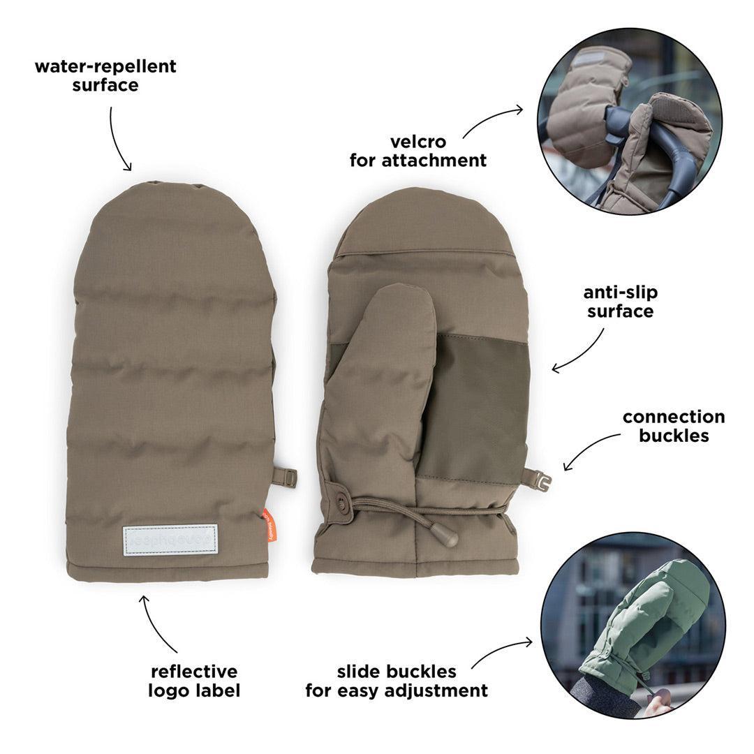 Done by Deer Stroller Mittens - Taupe-Stroller Mittens-Taupe- | Natural Baby Shower