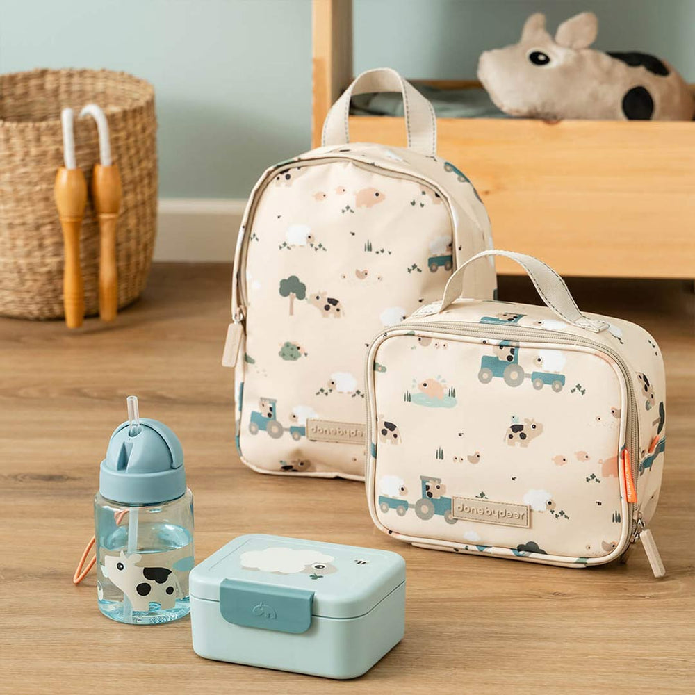 Done by Deer Tiny Backpack - Tiny Farm Sand-Children's Backpacks-Tiny Farm Sand-4L | Natural Baby Shower