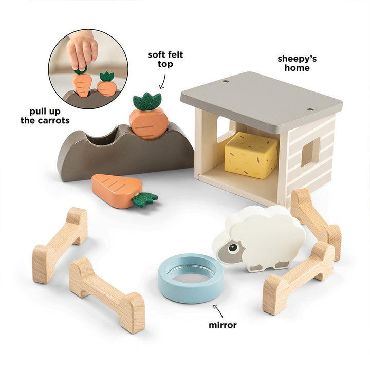 Done by Deer Tiny Farm Play Set - Sheepy-Role Play-Sheepy-One Size | Natural Baby Shower