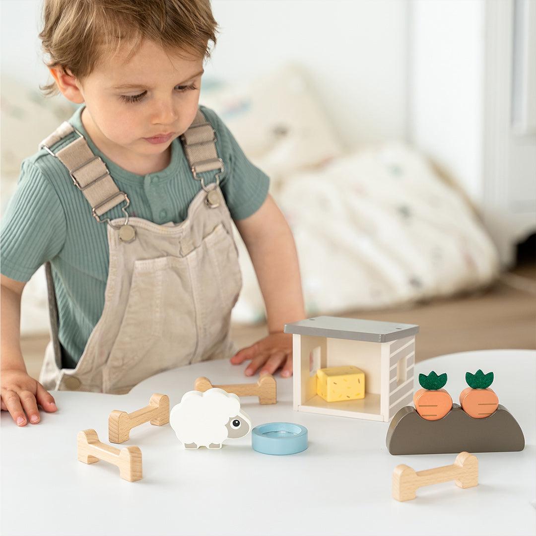 Done by Deer Tiny Farm Play Set - Sheepy-Role Play-Sheepy-One Size | Natural Baby Shower