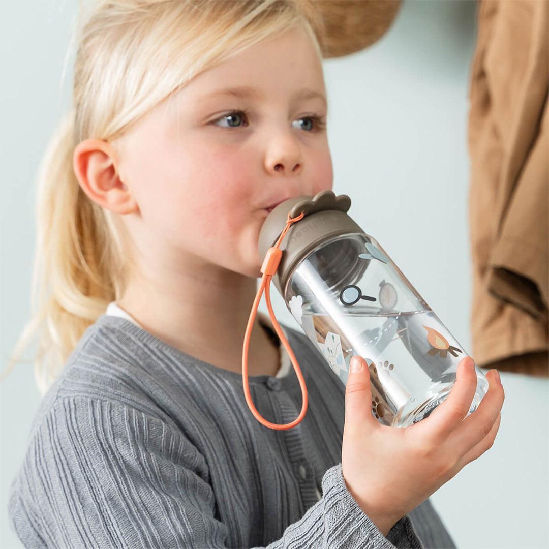 Done by Deer Straw Bottle - Tiny Trails Sand-Drinking Bottles-Tiny Trails Sand-350ml | Natural Baby Shower