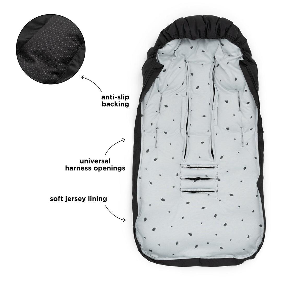 Done by Deer Winter Footmuff - Black-Footmuffs-Black- | Natural Baby Shower