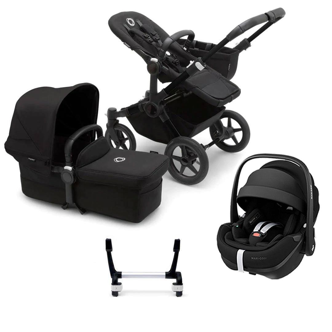 Bugaboo Donkey 5 Mono Pebble 360/360 Pro Travel System - Midnight Black-Travel Systems-Pebble 360 Pro Car Seat-No Base | Natural Baby Shower