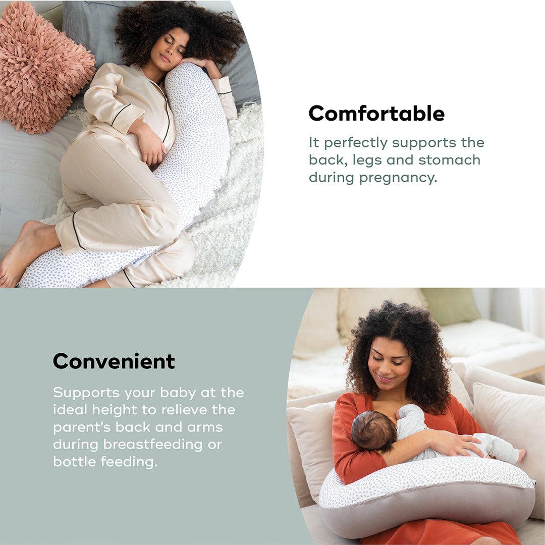 Doomoo Buddy Maternity Pillow Risotto Taupe Pregnancy Pillows Aids