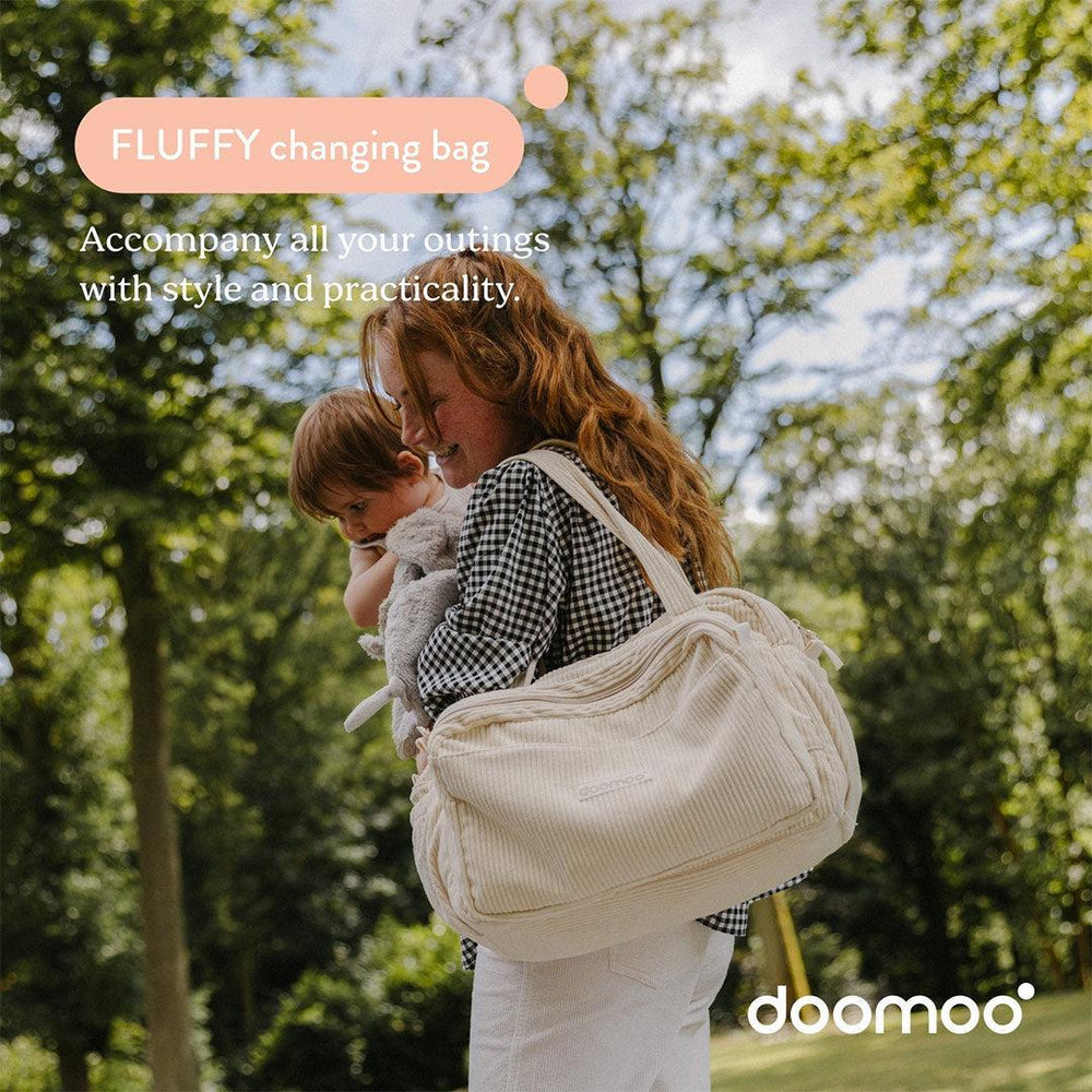 Doomoo Changing Bag - Fluffy Corduroy Beige-Changing Bags-Fluffy Corduroy Beige- | Natural Baby Shower