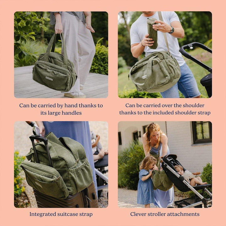 Doomoo Changing Bag - Fluffy Corduroy Khaki-Changing Bags-Fluffy Corduroy Khaki- | Natural Baby Shower