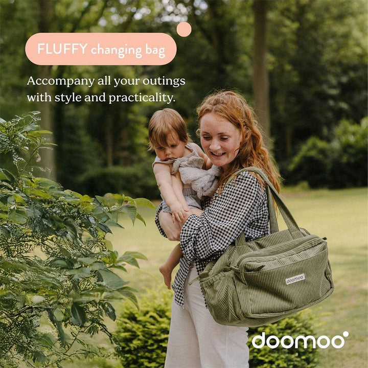 Doomoo Changing Bag - Fluffy Corduroy Khaki-Changing Bags-Fluffy Corduroy Khaki- | Natural Baby Shower