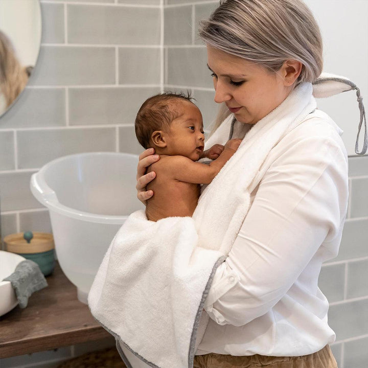 Doomoo Dry'n Play White - White-Bath Towels-White- | Natural Baby Shower
