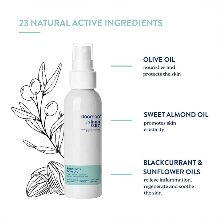 Doomoo Shinncare Enhancing Body Oil-Hand Sanitizers + Creams-100ml- | Natural Baby Shower