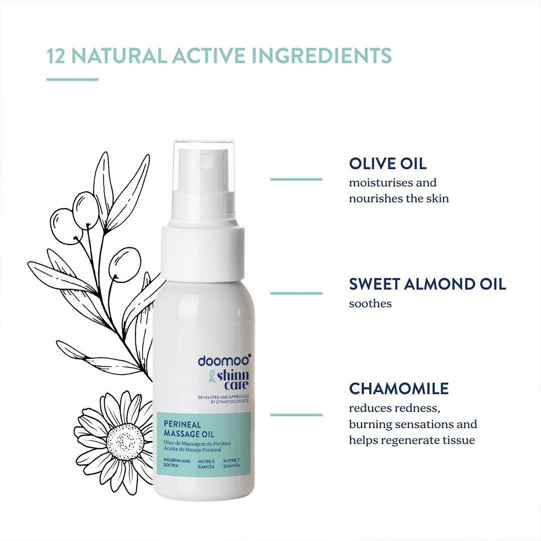 Doomoo Shinncare Perineal Message Oil-Hand Sanitizers + Creams-50ml- | Natural Baby Shower