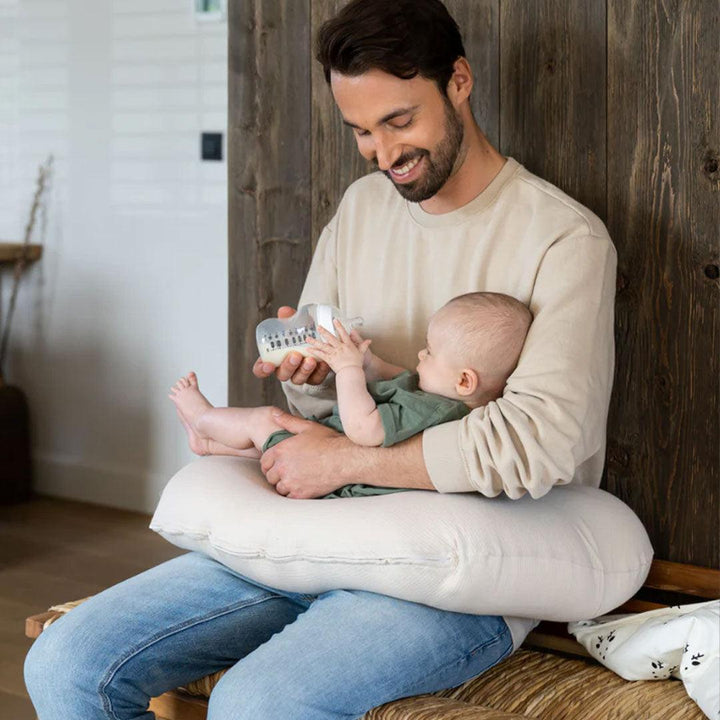 Doomoo Softy Muslin Nursing Pillow - Jersey Sand-Nursing Pillows-Jersey Sand- | Natural Baby Shower