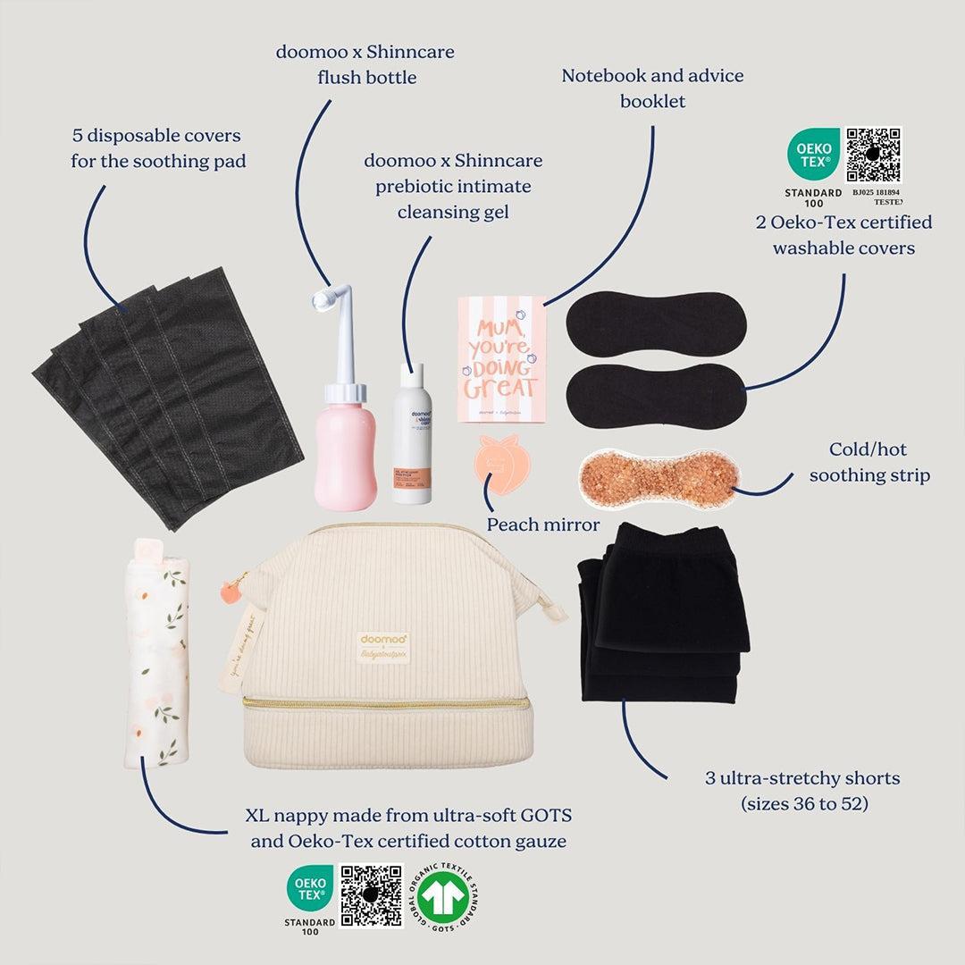 Doomoo Vanity - Post Partnum/Hospital Bag Kit - Cream-Postpartum Accessories-Cream- | Natural Baby Shower